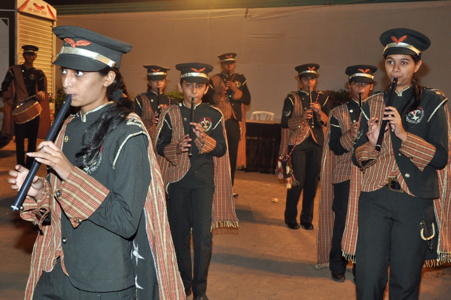 The Aga Khan Baug Band in performance at the awards ceremony. Photo: Aziz Ajani and Munna Nathwani