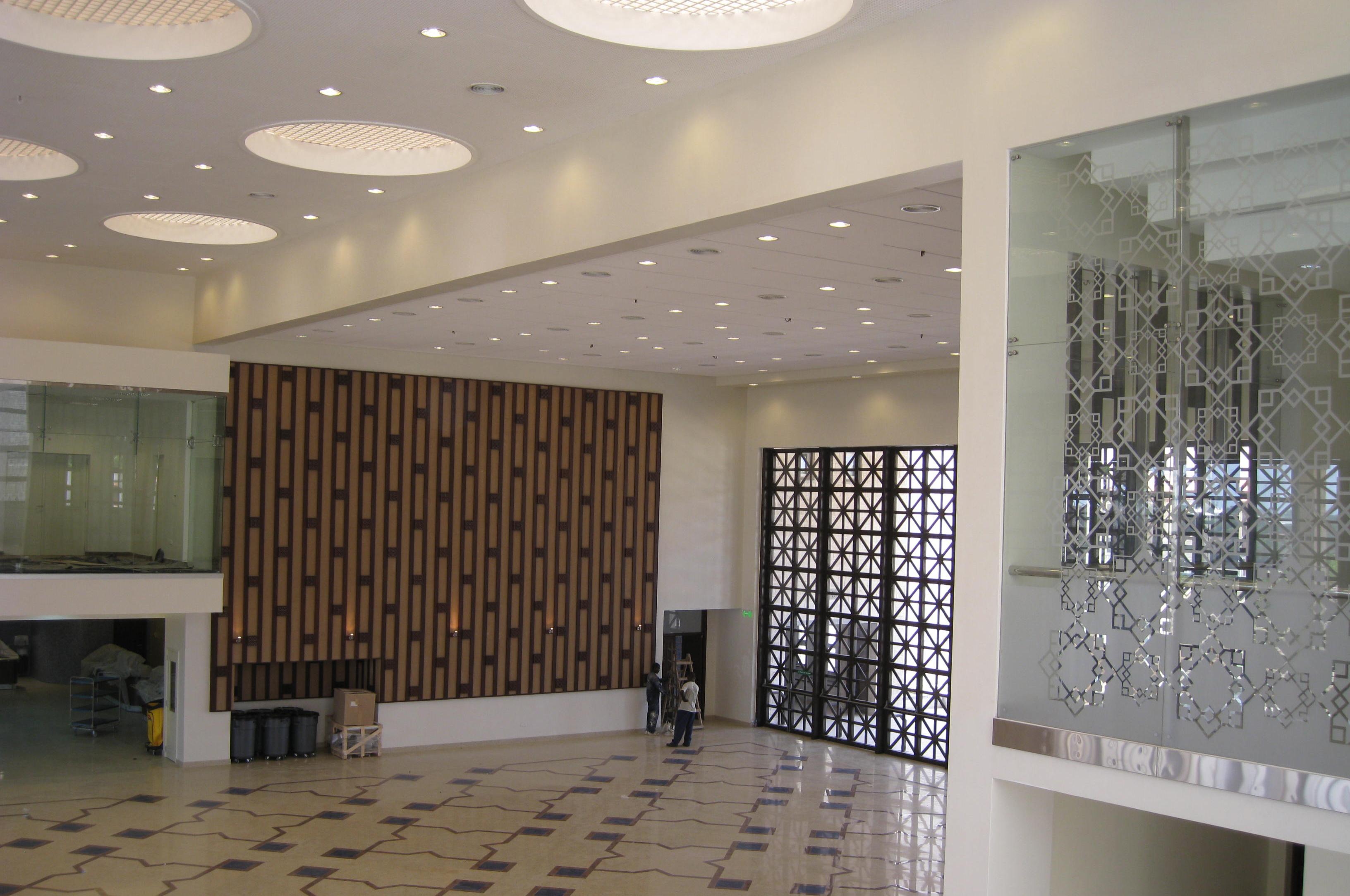 A view of the inside of the Commons Building at the Aga Khan Academy, Mombasa. Photo: Courtesy of PCM