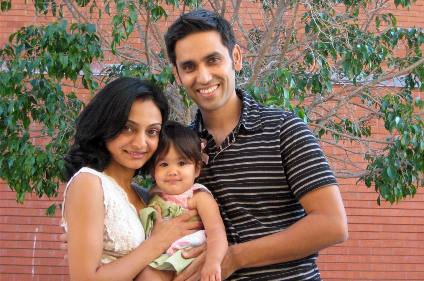 The Bhakta family: Anita, Amani and Yogesh. Photo: Courtesy of Anita Bhakta