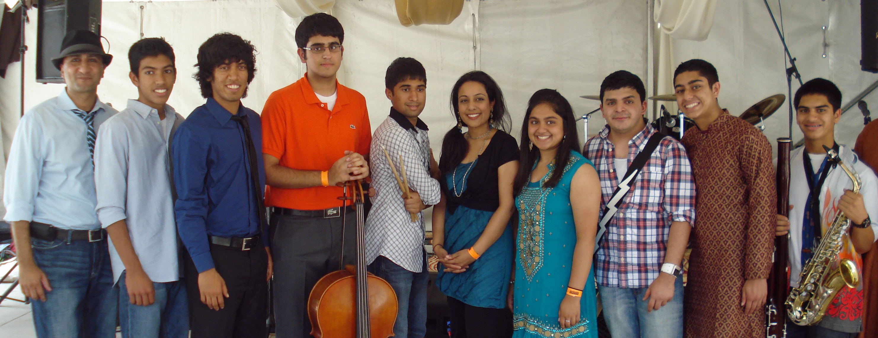 Members of the Ismaili Musical Ensemble pose for a group photograph following their performance at the Houston International Festival earlier in 2011. Photo: Sohil Maknojia