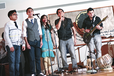 The Ismaili Musical Ensemble performs a youth concert in the Social Hall of Houston Principal Jamat Khana and Center. Photo: Sohil Maknojia