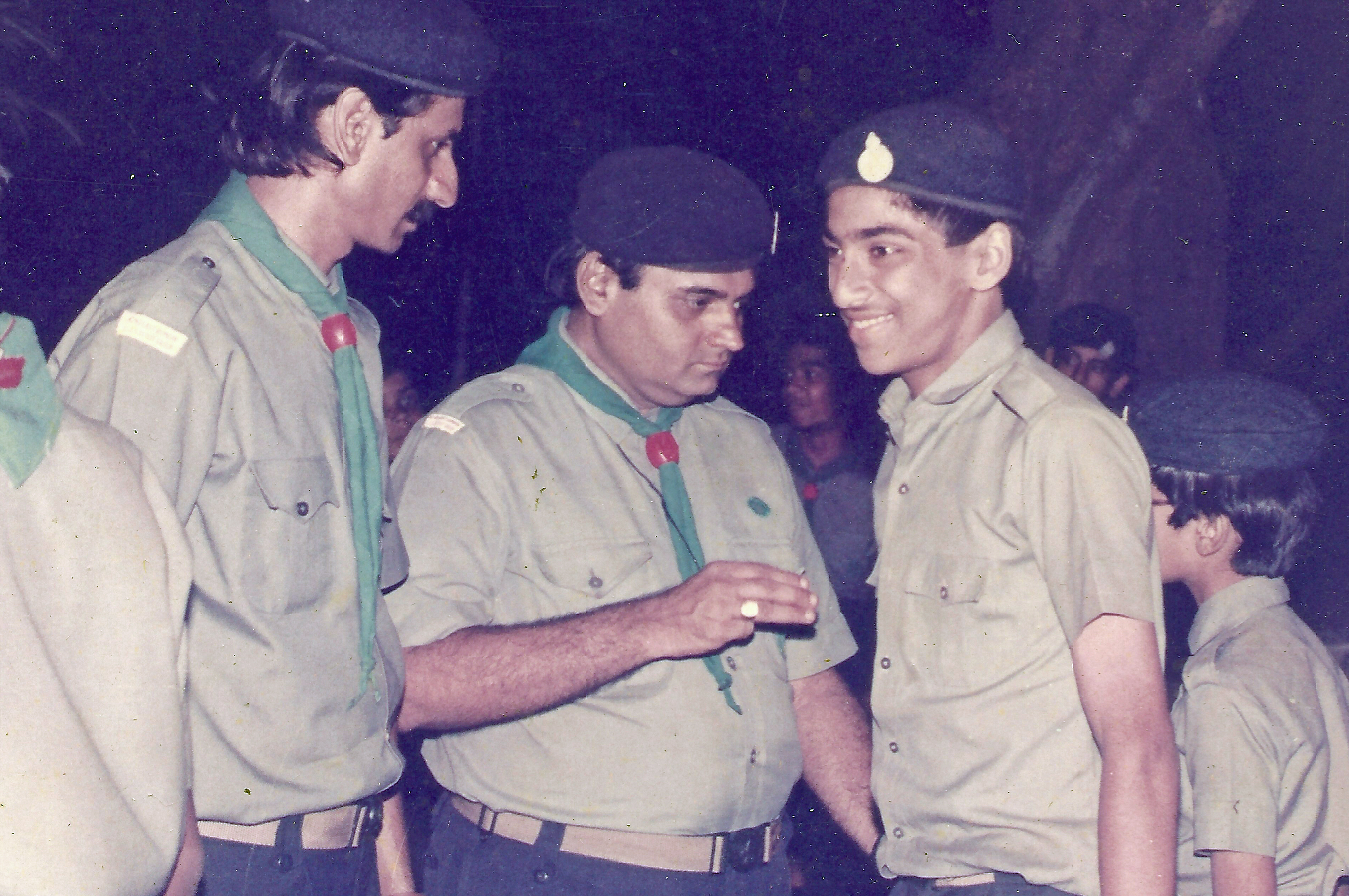 Karim Moledina with other scouts at a Darkhana Scout Group gathering in Mumbai. Photo: Courtesy of Karim Moledina