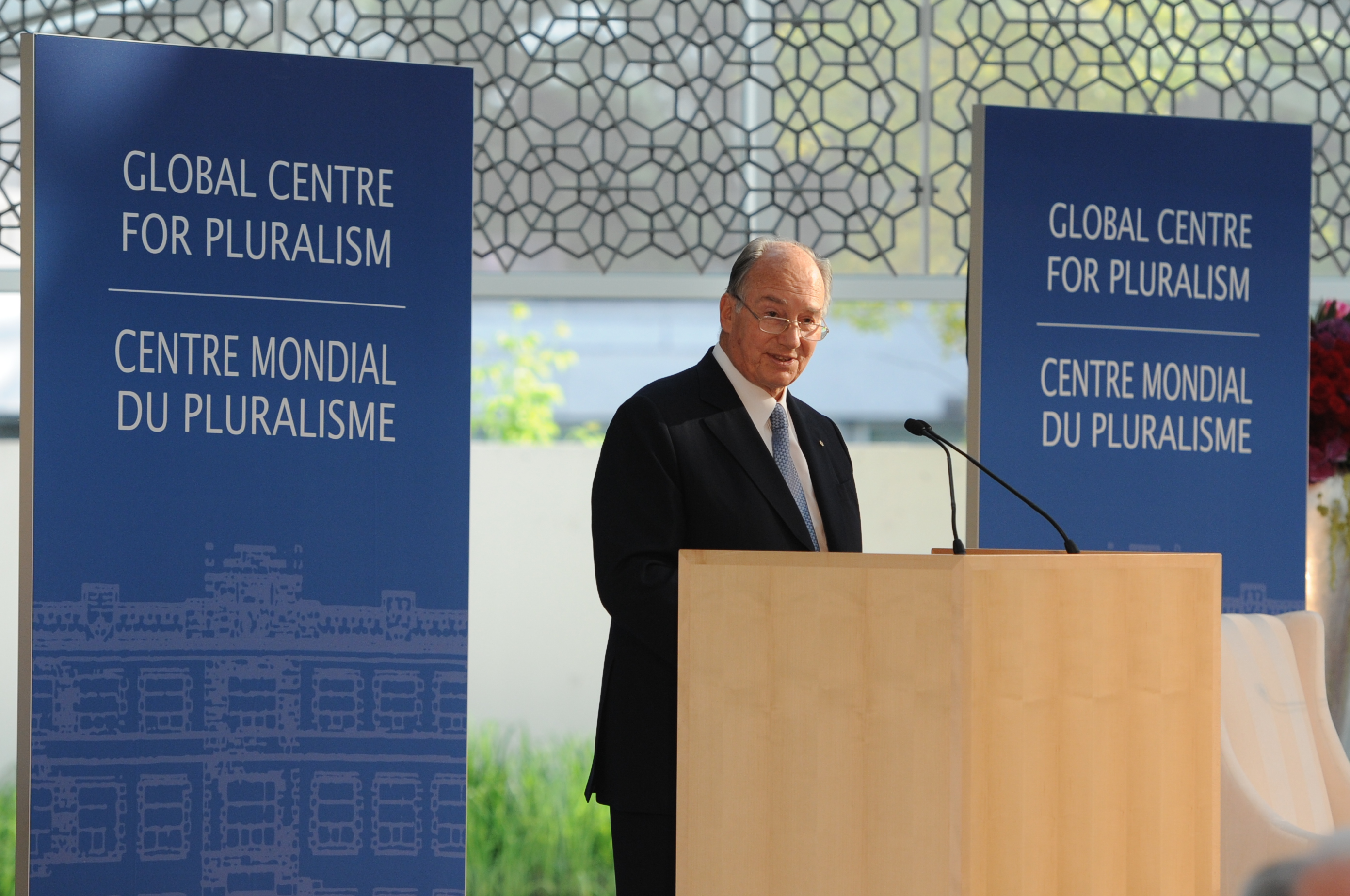 Mawlana Hazar Imam was at the Delegation of the Ismaili Imamat in Ottawa on 28 May for the inauguration of the Global Centre for Pluralism's Annual Pluralism Lecture series. Photo: Mark Holleran