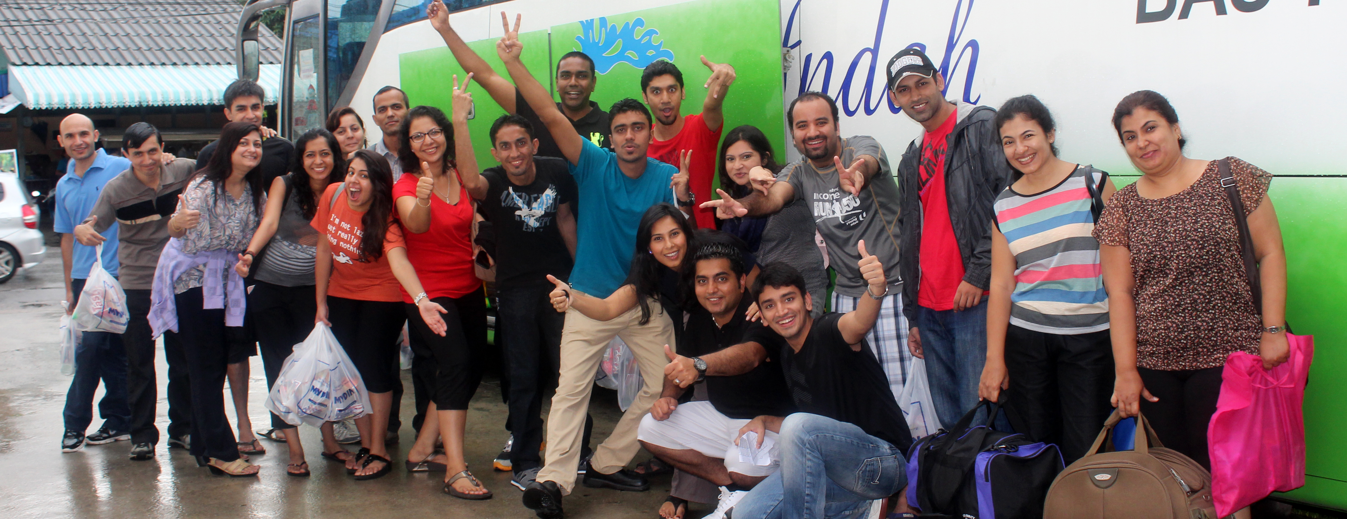 The group prepares to depart Songkhla at the end of a successful Far East youth trip. Photo: Naeem Ullah Khan and Shaakir Siraj