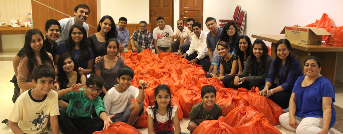 This year, the Singapore Ismaili community packed food hampers for the #FoodForRamadan programme. Photo: Akbar Humayun Makani