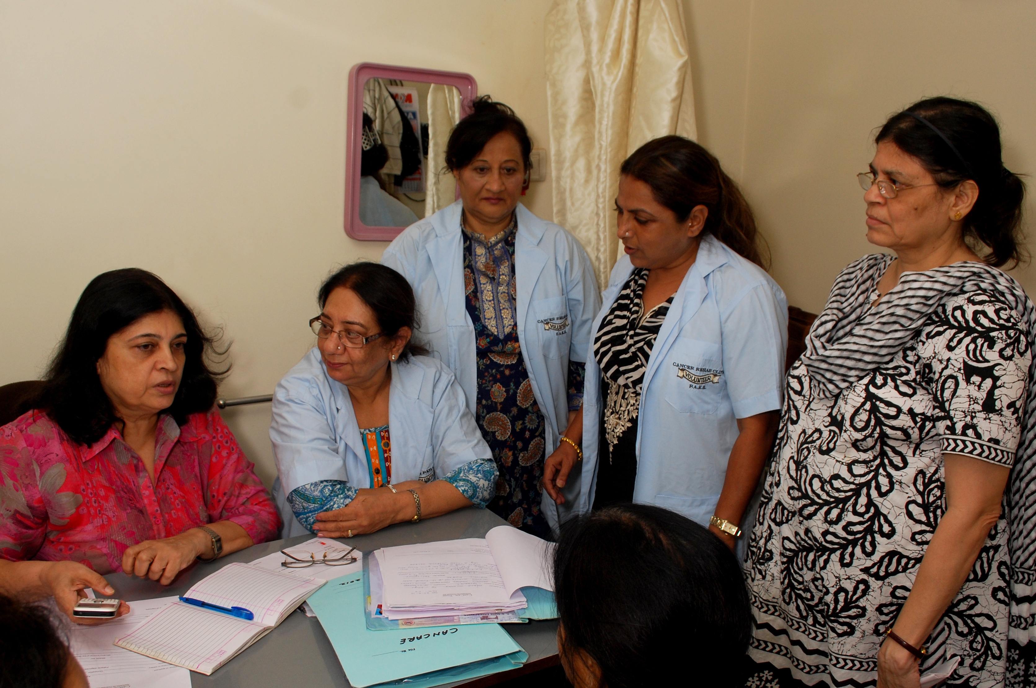 Volunteers at the Cancer Rehabilitation Centre of Prince Aly Khan Hospital in Mumbai offer counsel to cancer patients. Photo: Courtesy of the Prince Aly Khan Hospital