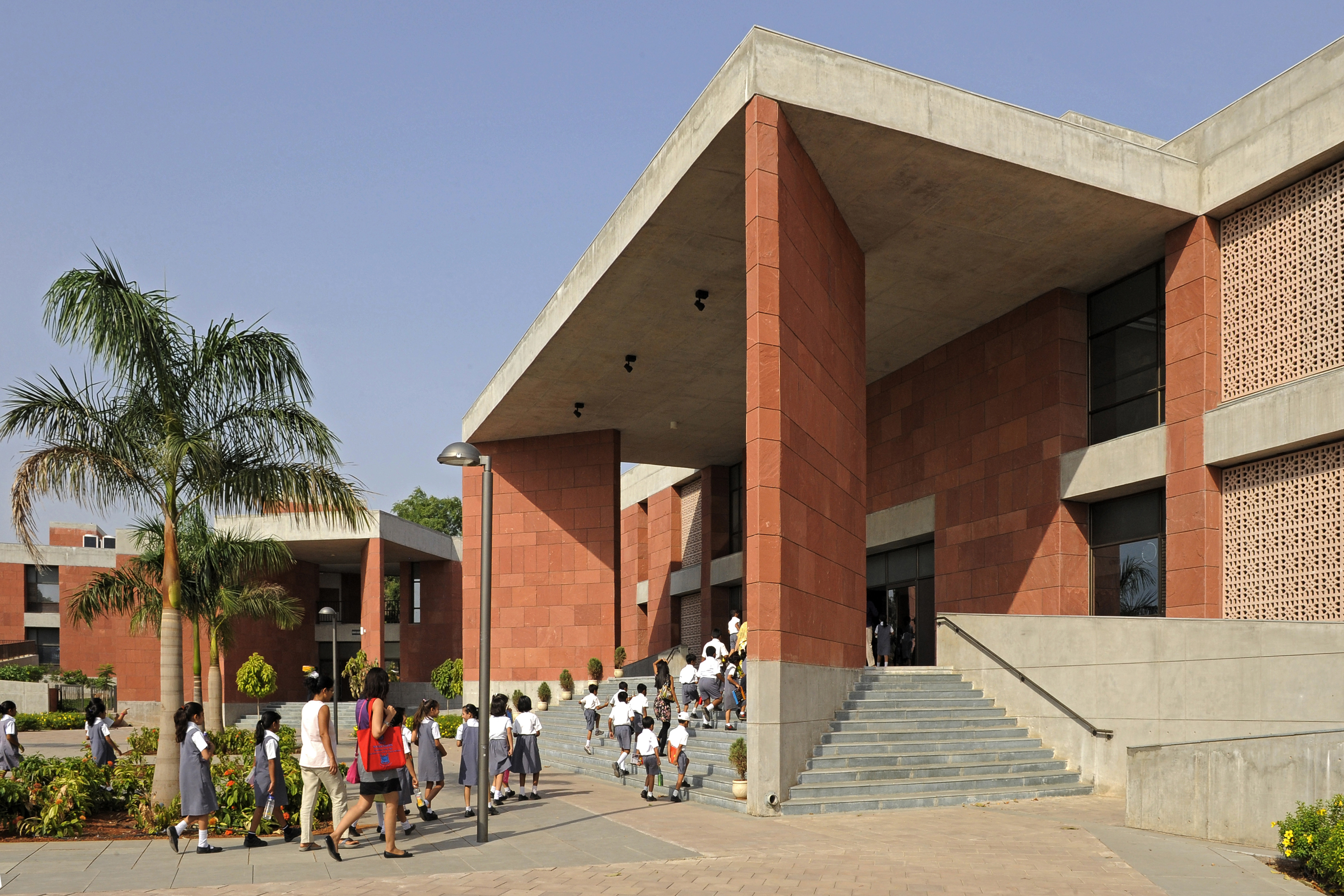 The purpose-built campus of the Aga Khan Academy, Hyderabad was designed by award-winning Bimal Patel of HCP in Ahmedabad. Photo: Courtesy of AKDN