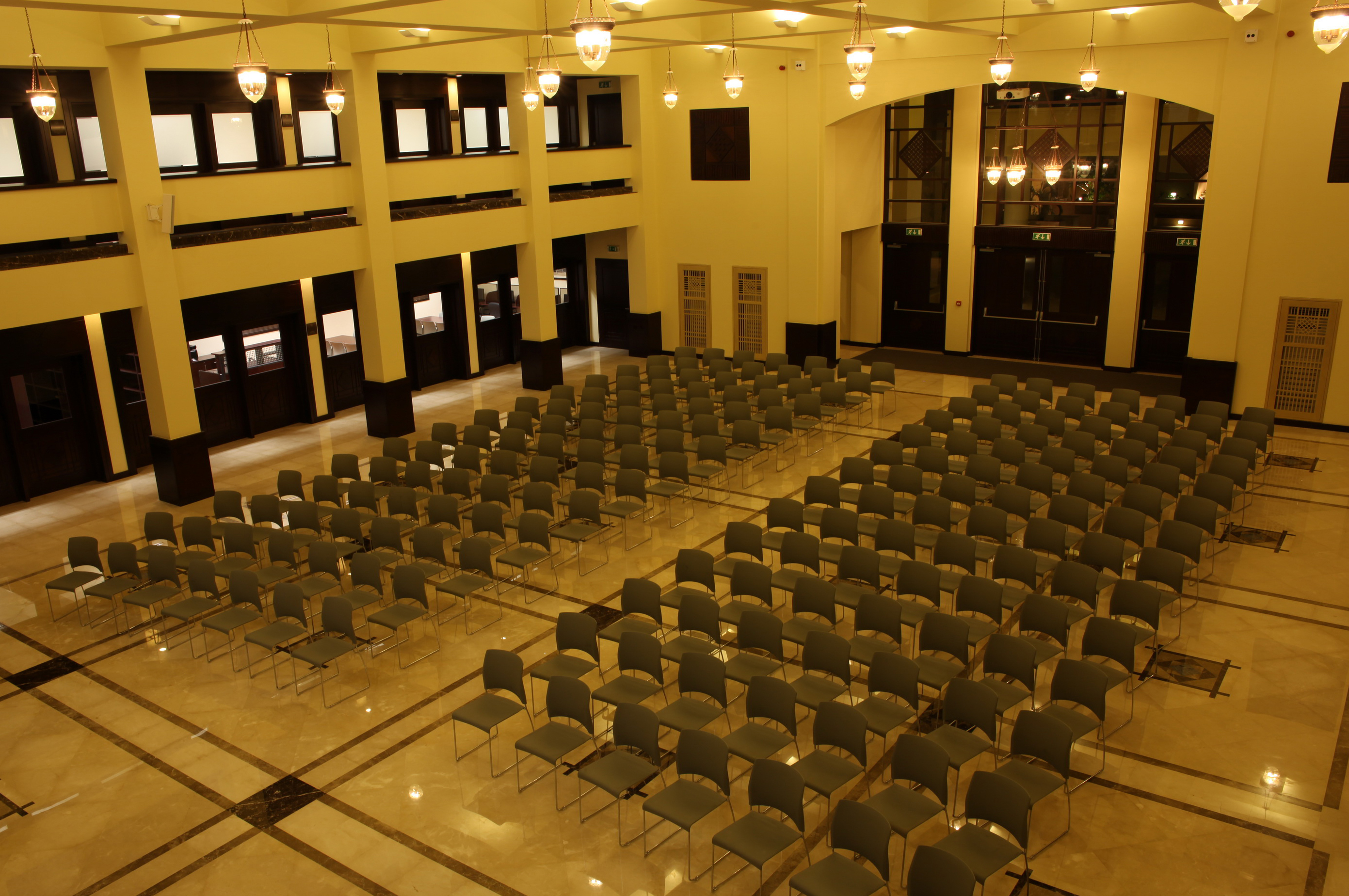 The Social Hall is as a multi-purpose space with capacity to host gatherings of some 200 people. Photo: Courtesy of the Ismaili Council for the DRC