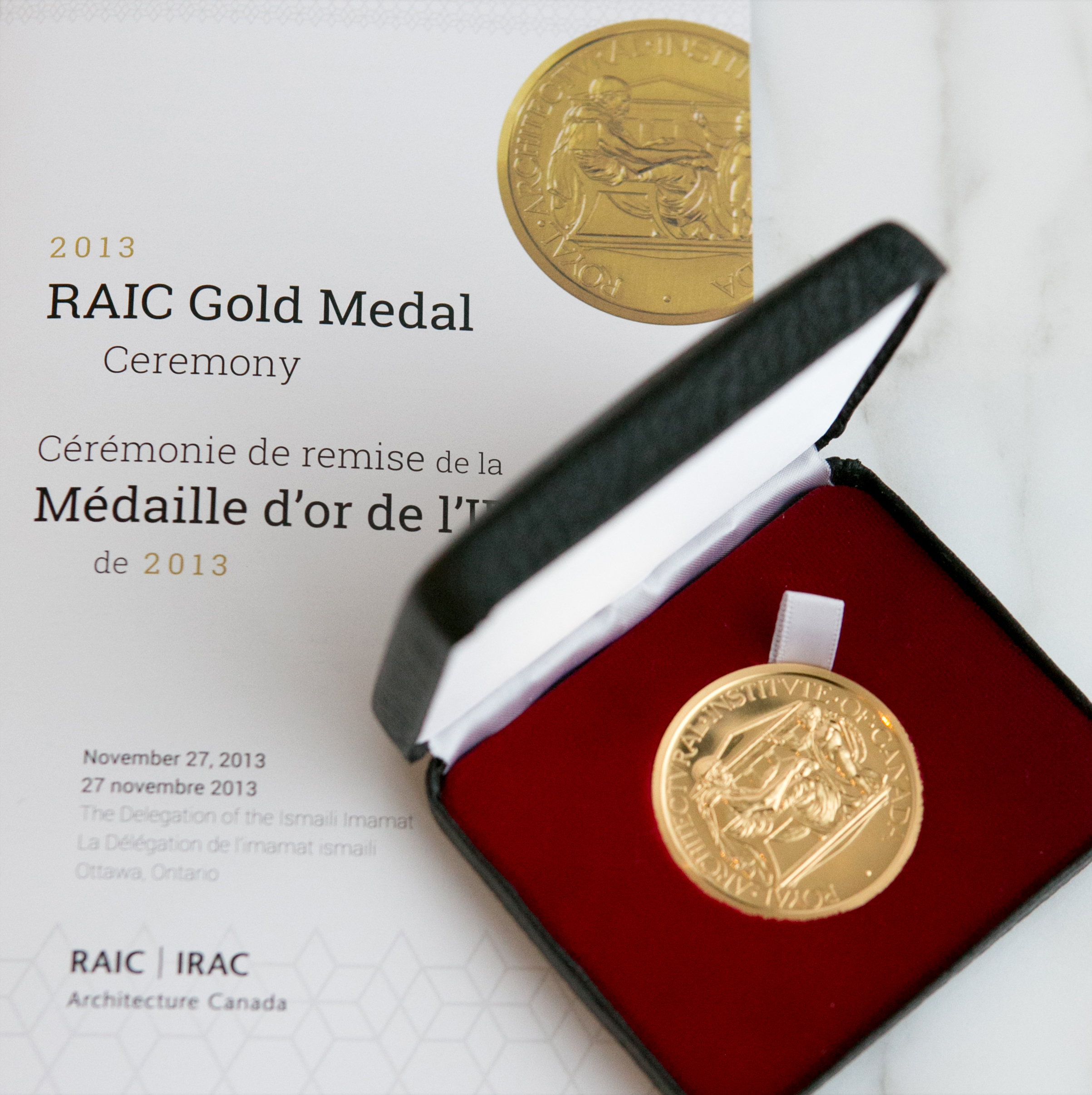 The Gold Medal is the highest honour bestowed by the Royal Architectural Institute of Canada. Photo: Mo Govindji