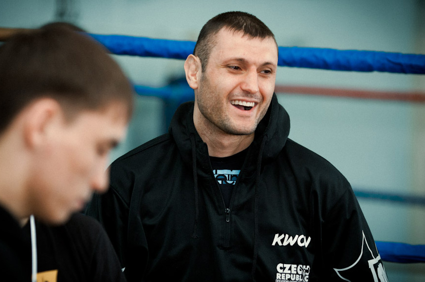 Odilbekov awaits the start of a contest in Buryatia, Russia. Photo: Courtesy of Arthur Odilbekov