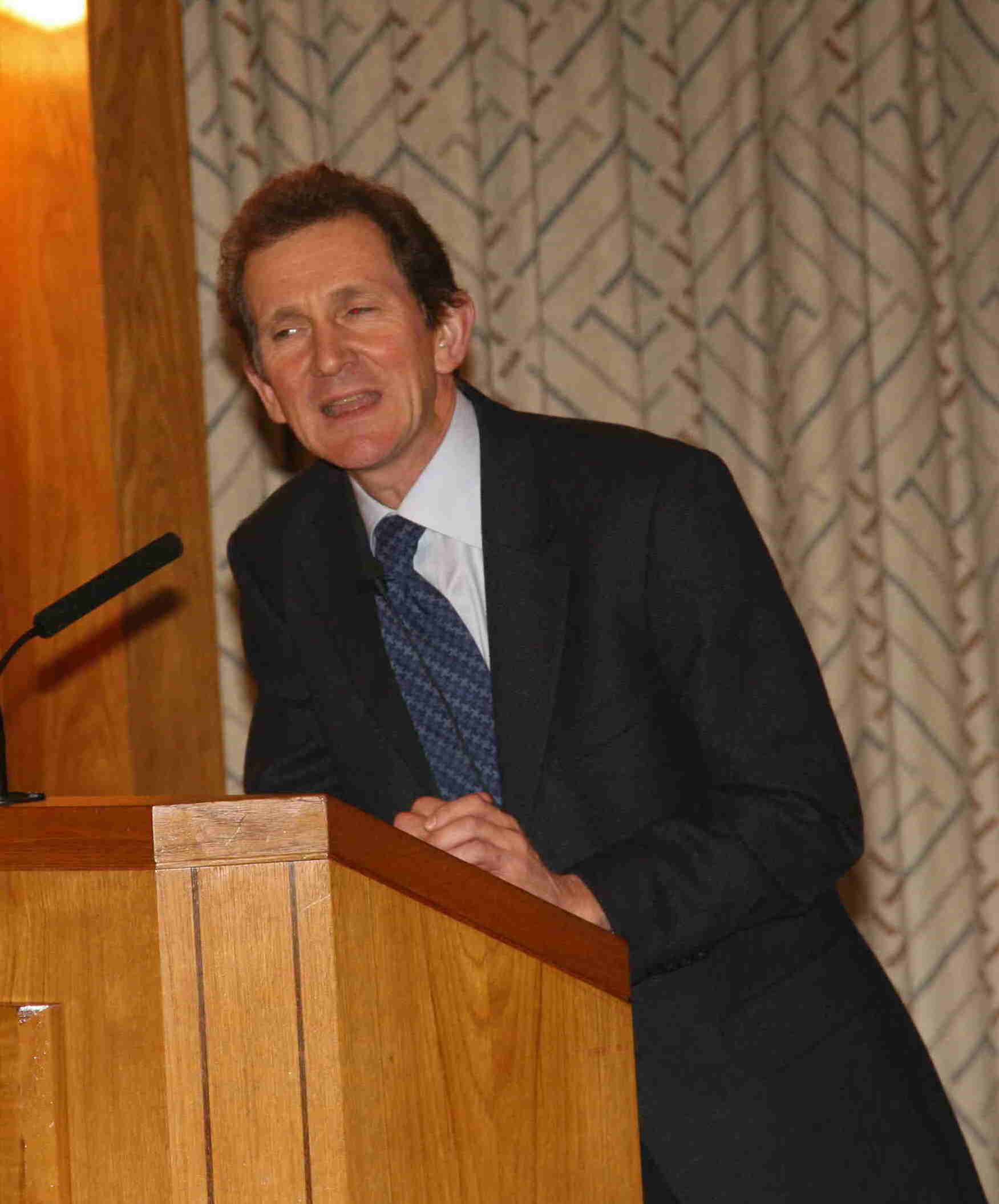 Jan Aart Scholte addresses the audience at the Ismaili Centre. Photo: Ismaili Council for the UK