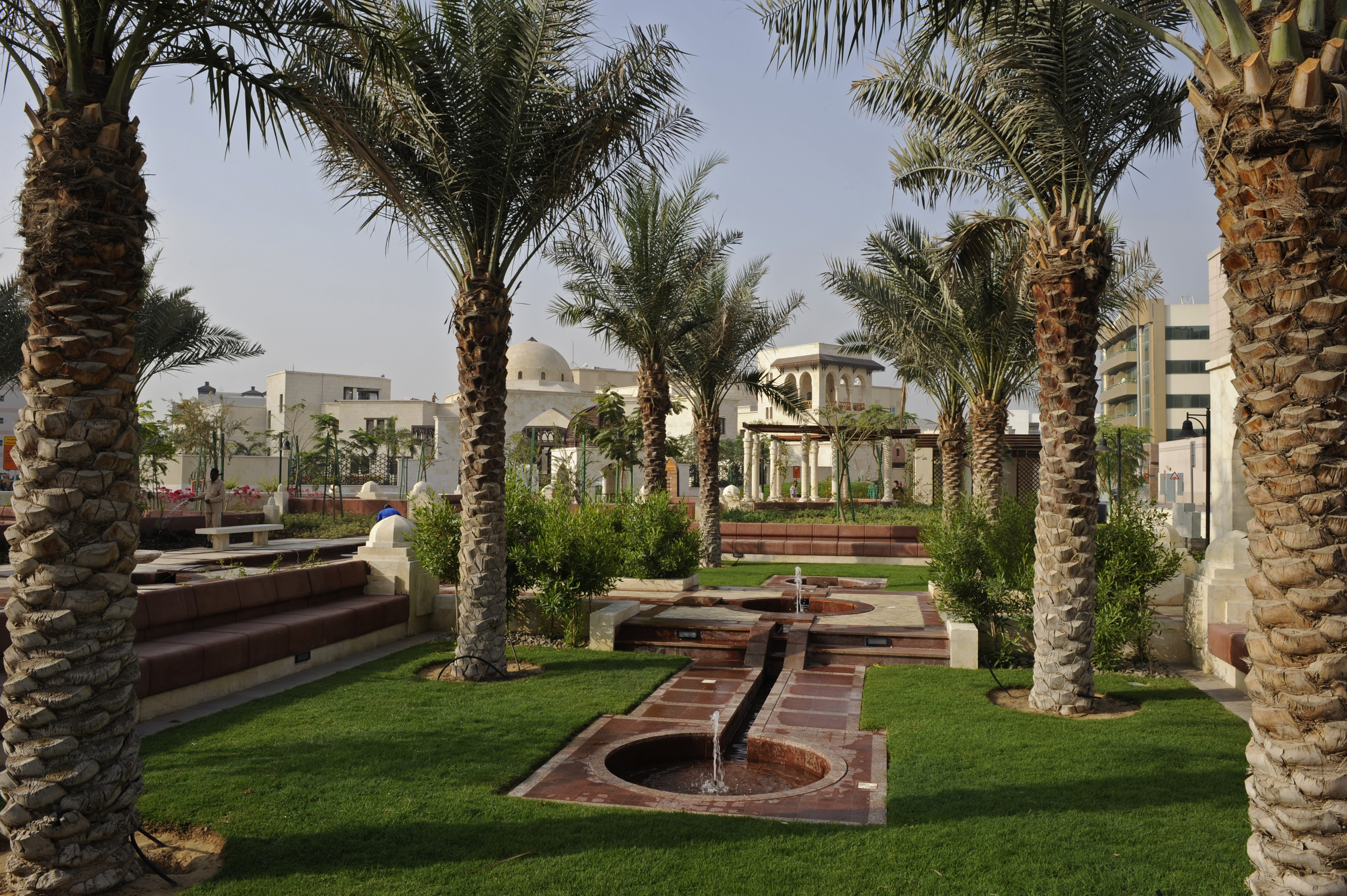 The beautiful landscaped gardens in a serene setting reflect an Islamic tradition. Photo: Gary Otte